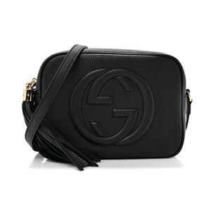 Gucci Black Leather Crossbody Disco Bag